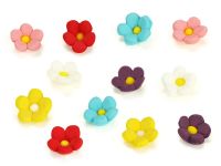 Blumen 13mm bunt Zucker 36 Stück