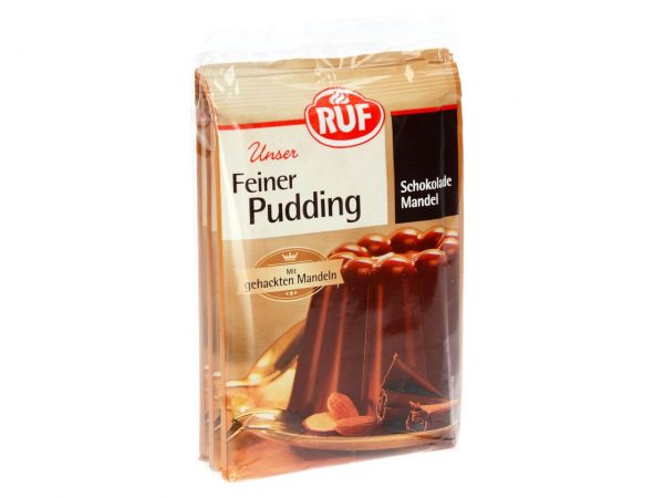 RUF Pudding Schokolade Mandel 3er Pack 3x50g