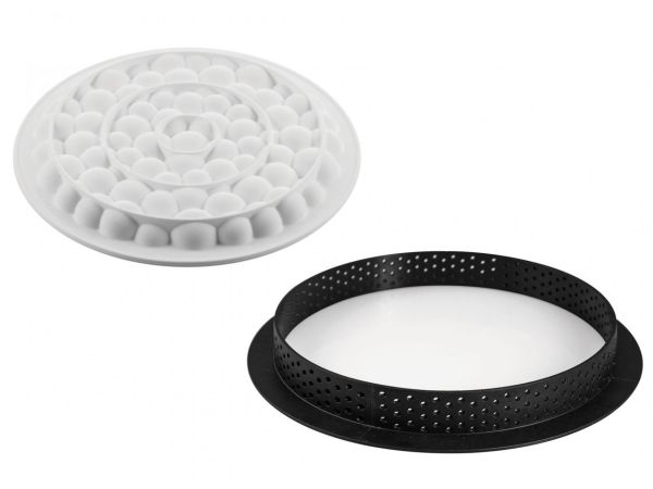 Silikonform Kit Tarte Ring Bubble Durchmesser 190mm