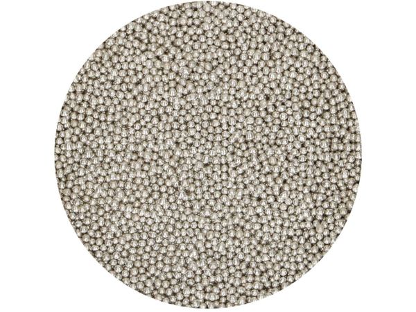 FunCakes Zuckerperlen Klein Metallic Silber 80g