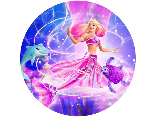 Tortenaufleger Barbie - Fairytopia Mermaidia, rund 20cm