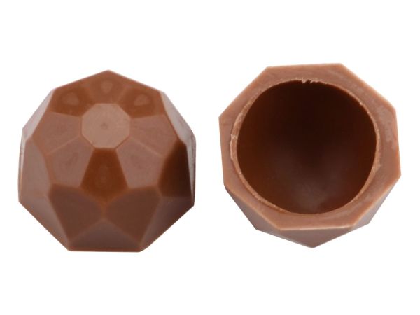 1 Folie Diamanten-Schalen Vollmilch