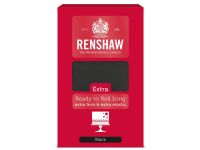 Renshaw Rollfondant Extra, schwarz 1kg