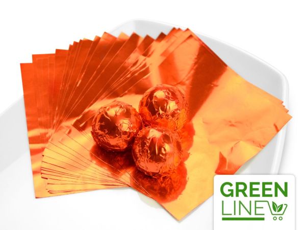 Wickelfolie orange 50 Blatt