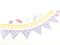 Spitzendekor-Matte Candy Party