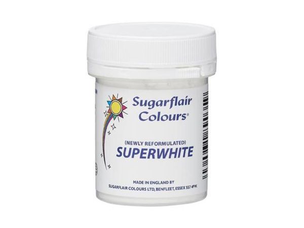 Sugarflair Puderfarbe Superwhite Extra Weiß 20g
