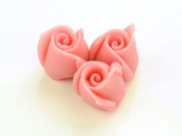 Marzipan-Rosen klein rosa 4 Stück