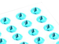 Essbare Diamanten aus Gelee türkis 20 Stück