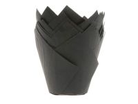Muffintulpen schwarz 36 Stück