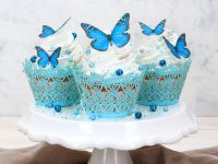 Wafer Paper Schmetterlinge blau 29 Stück ausgestanzt