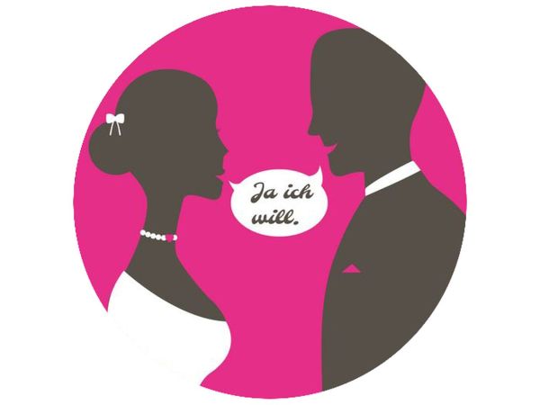 Tortenaufleger Ich-will pink rund 20cm