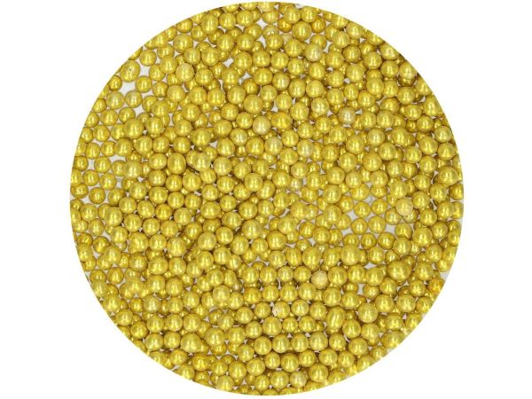FunCakes Zuckerperlen Metallic Gold 80g