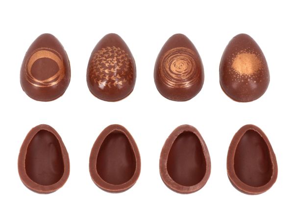 1/3 Folie Halbeier Vollmilch Elegance 21 Stück