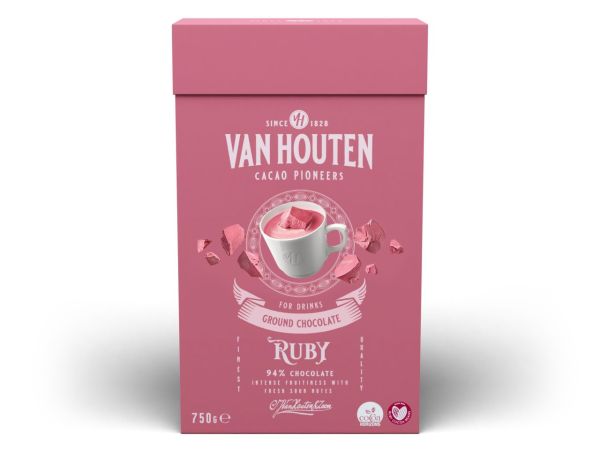 Van Houten Trinkschokolade Ruby 1kg