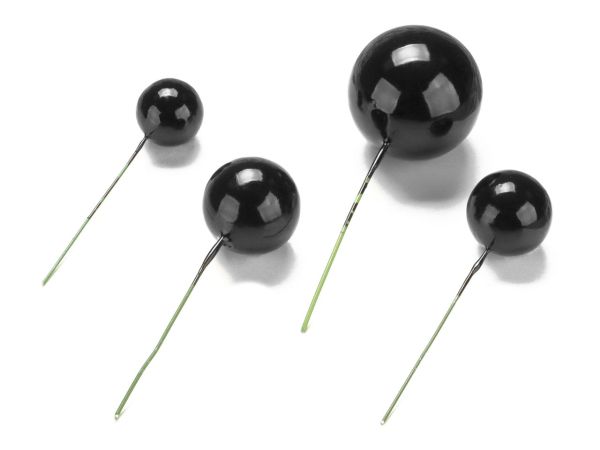 Bubbles Einstecker schwarz 20 Stück